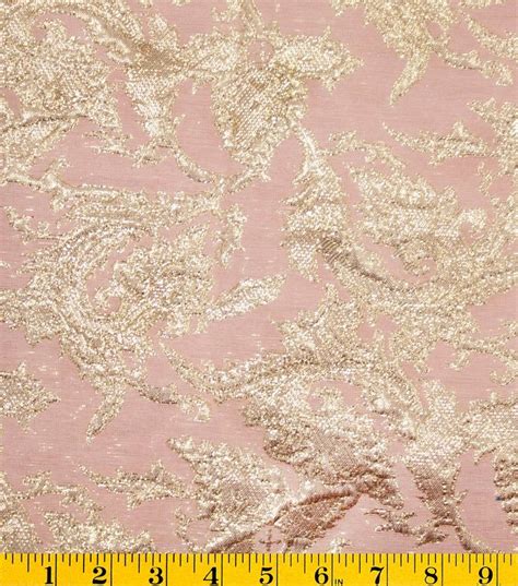 david tuteratm metallic jacquard fabric-rose|David Tutera™ Metallic Jacquard Fabric.